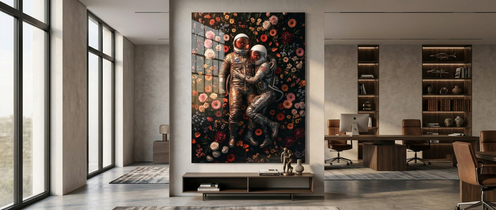 DOTCOMCANVAS® Eternal Love of Astronauts Banner