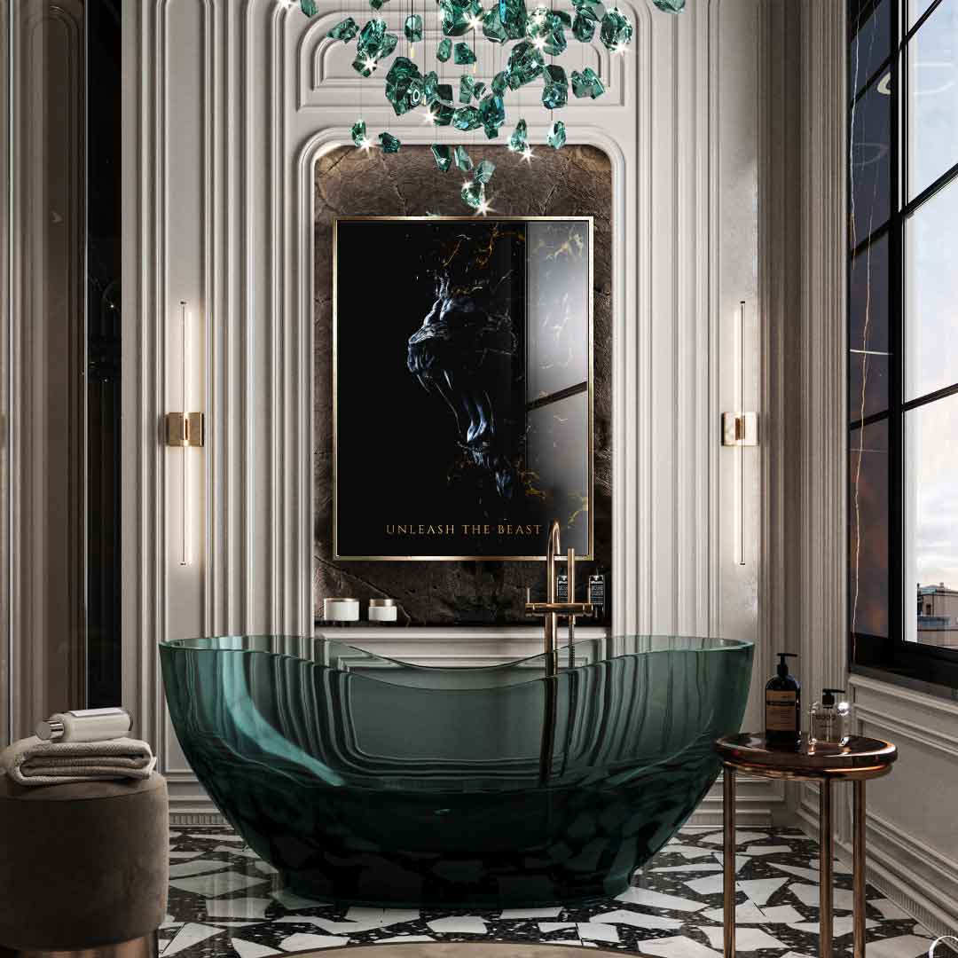 Abstract Lion - Blattgold