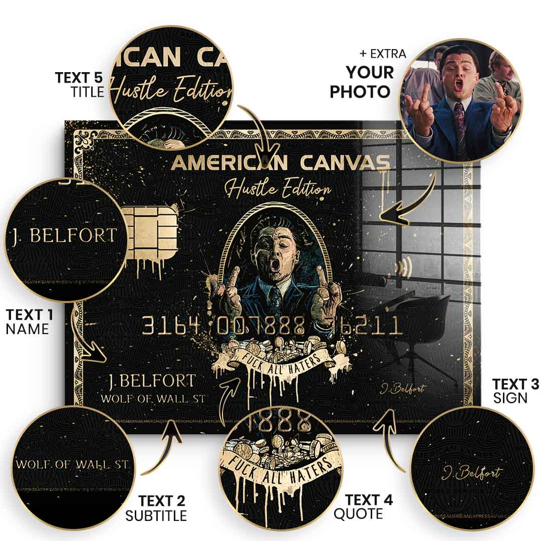 Royal American Canvas - Personalisierbar - Blattgold