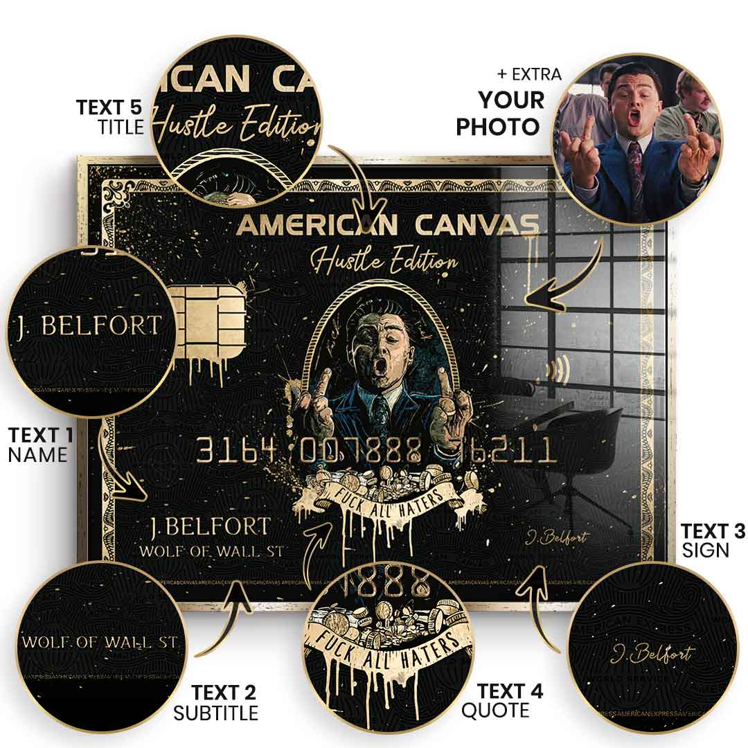 Royal American Canvas - Personalisierbar - Blattgold