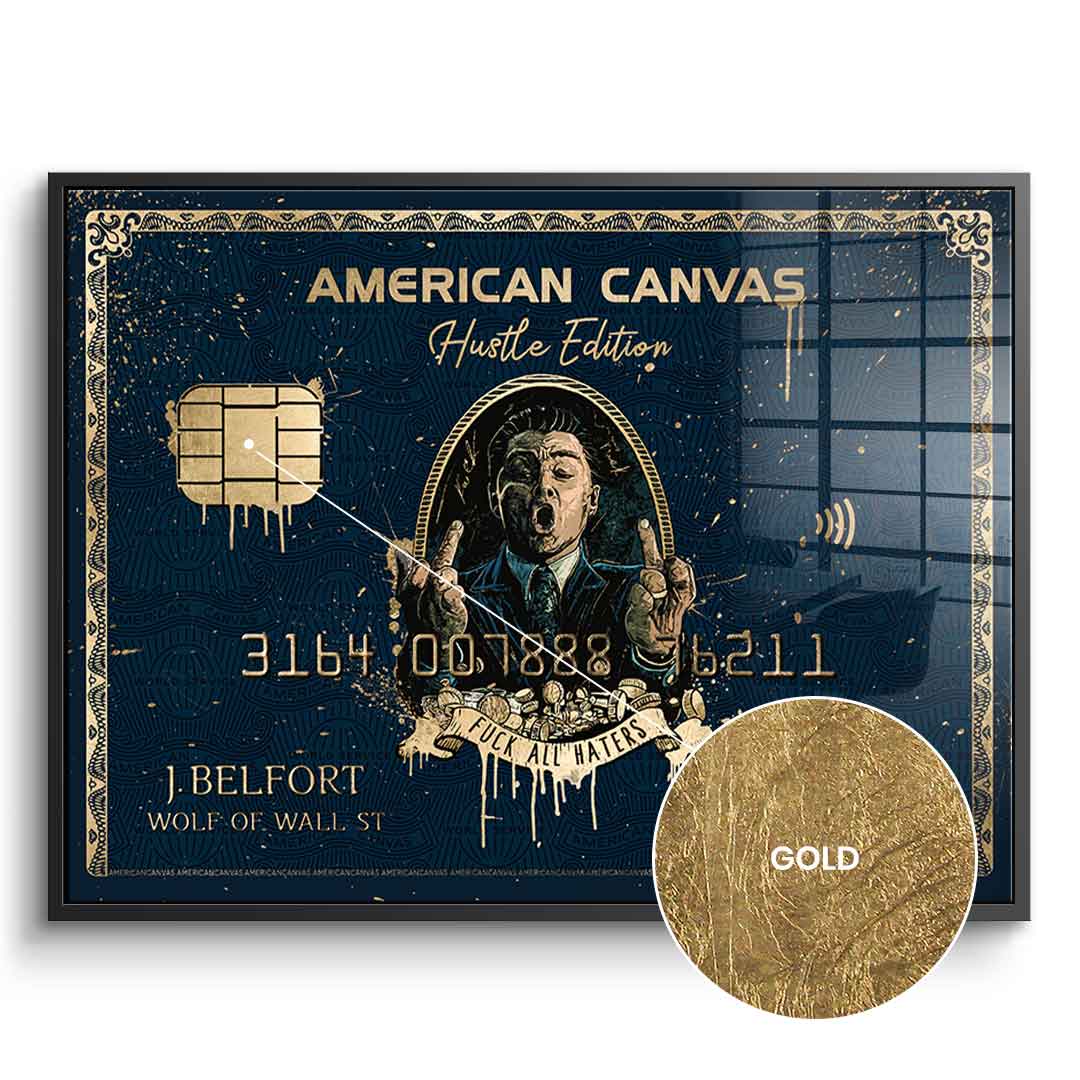 Royal American canvas - gold leaf