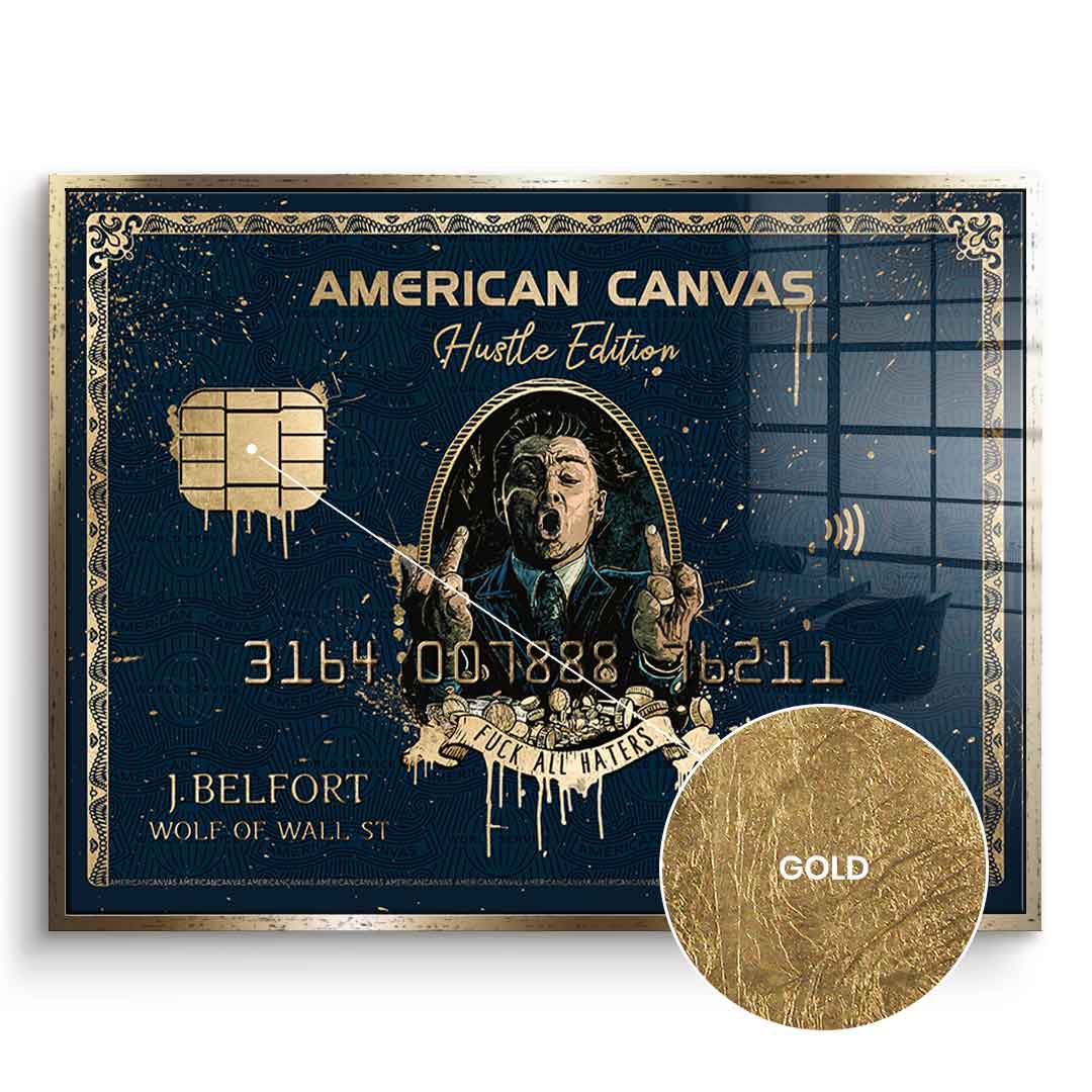 Royal American canvas - gold leaf