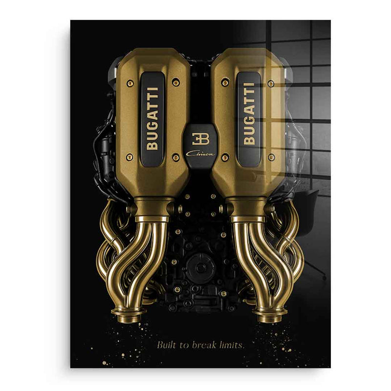 Bugatti Engine - Blattgold