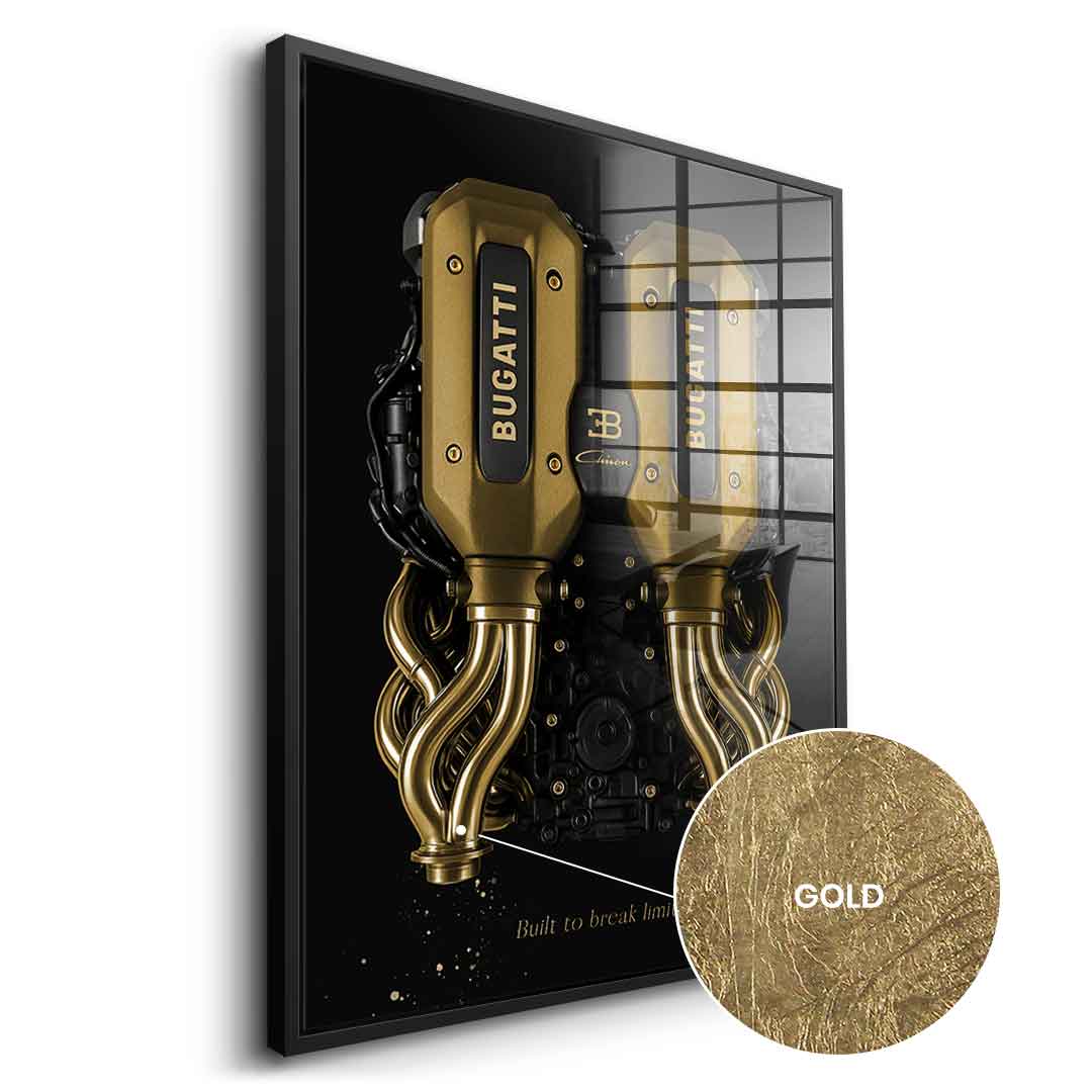 Bugatti Engine - Gold Leaf