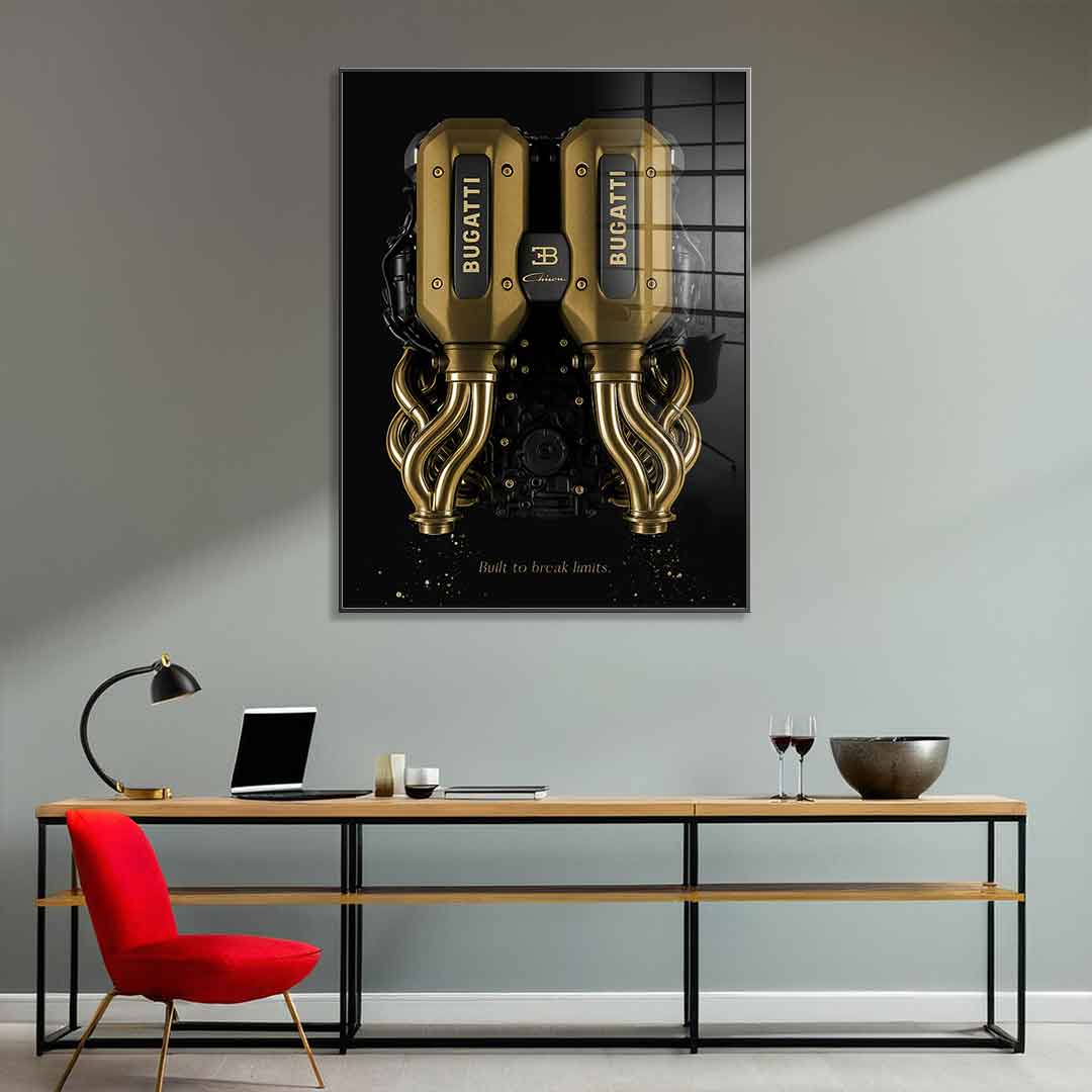 Bugatti Engine - Gold Leaf