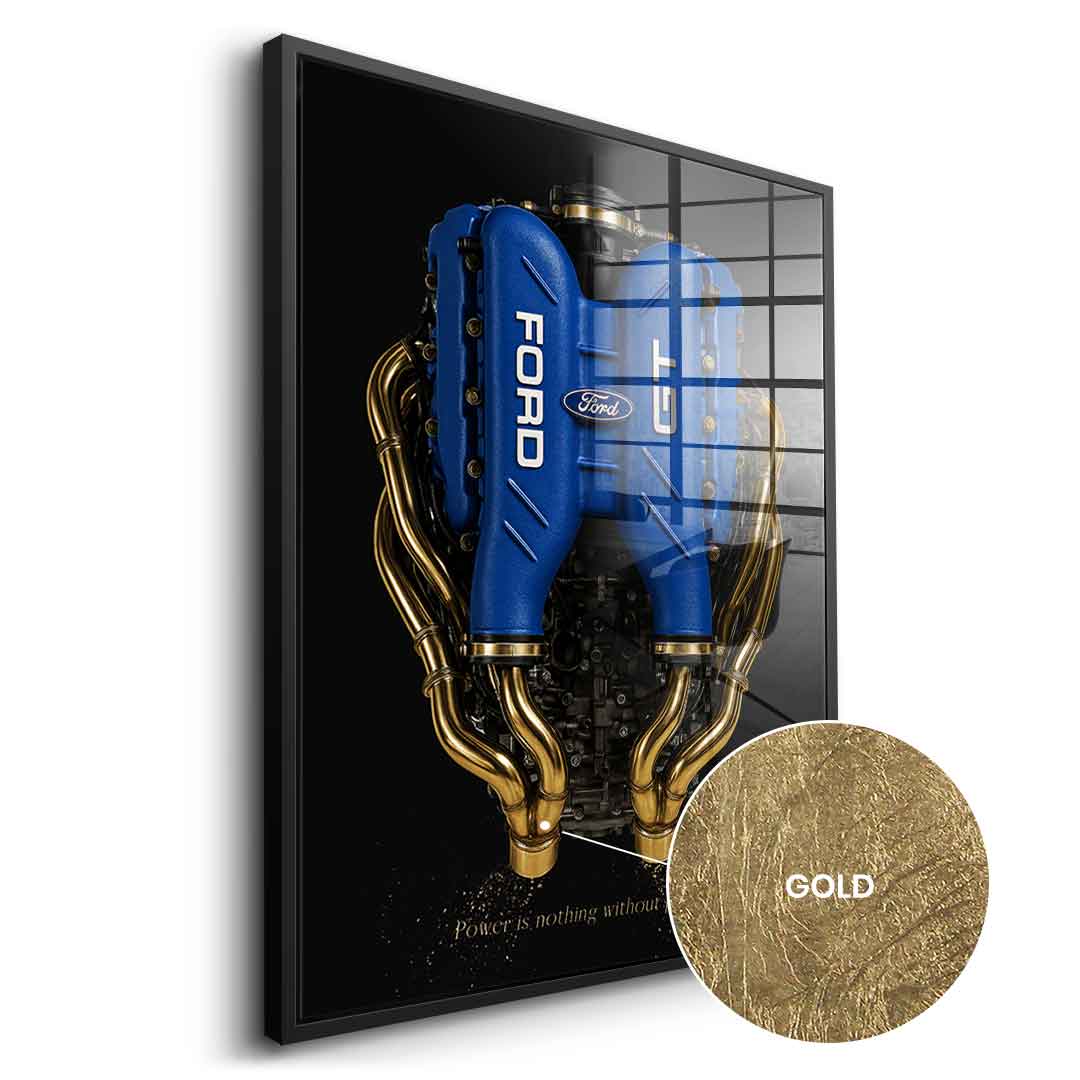 Ford GT Engine - Gold Leaf