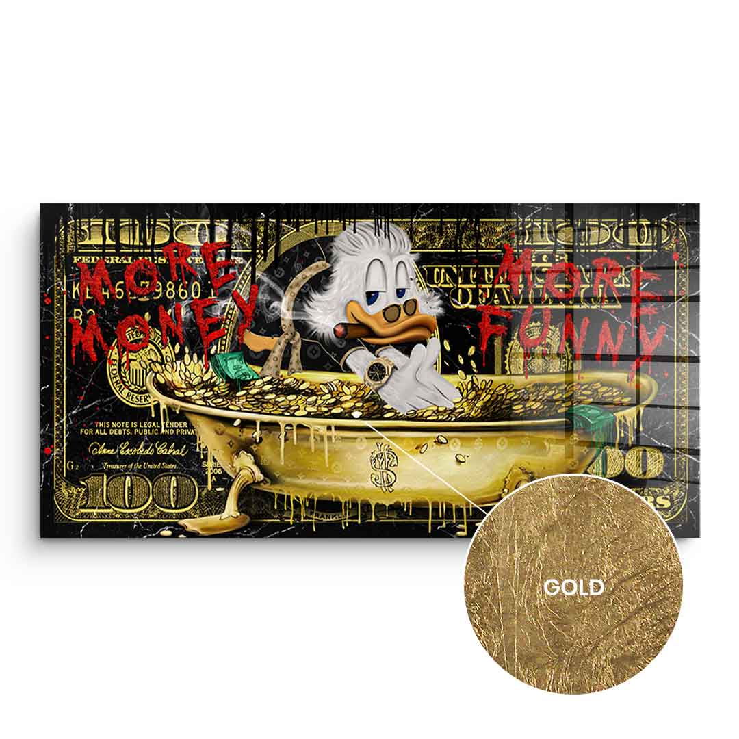 MORE MONEY DUCK - GOLD LEAF