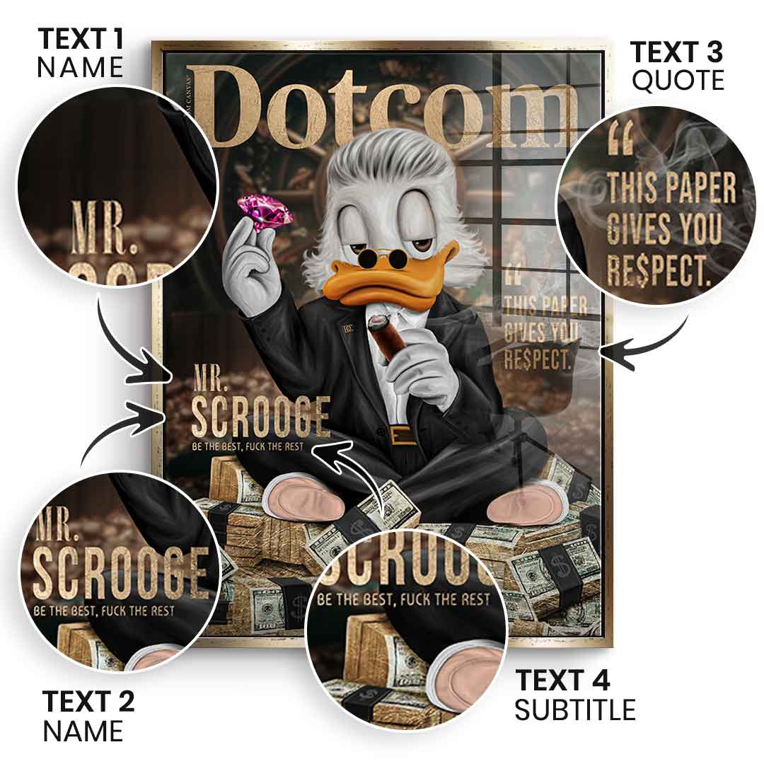 Personalizable Mr. RE$PECT - gold leaf