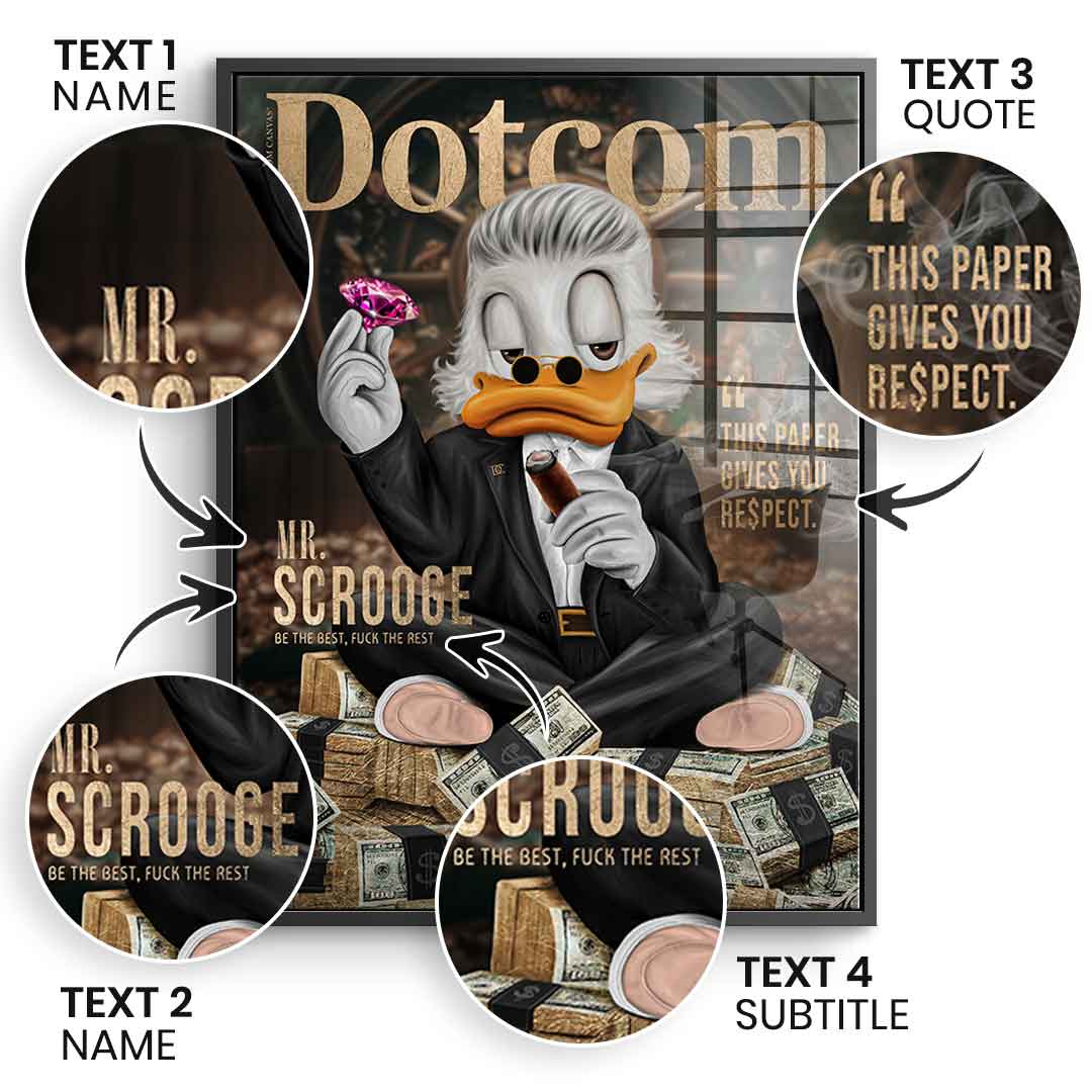 Personalizable Mr. RE$PECT - gold leaf