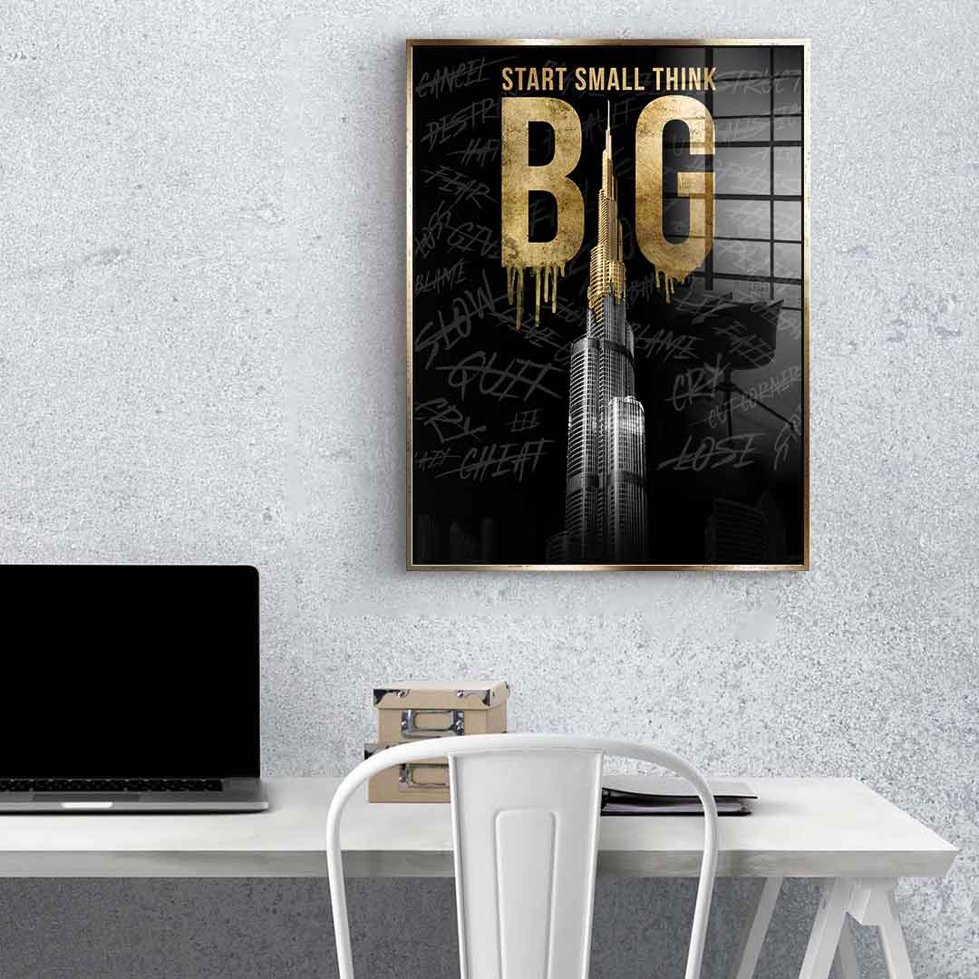 Think BIG #Burj Khalifa - Blattgold