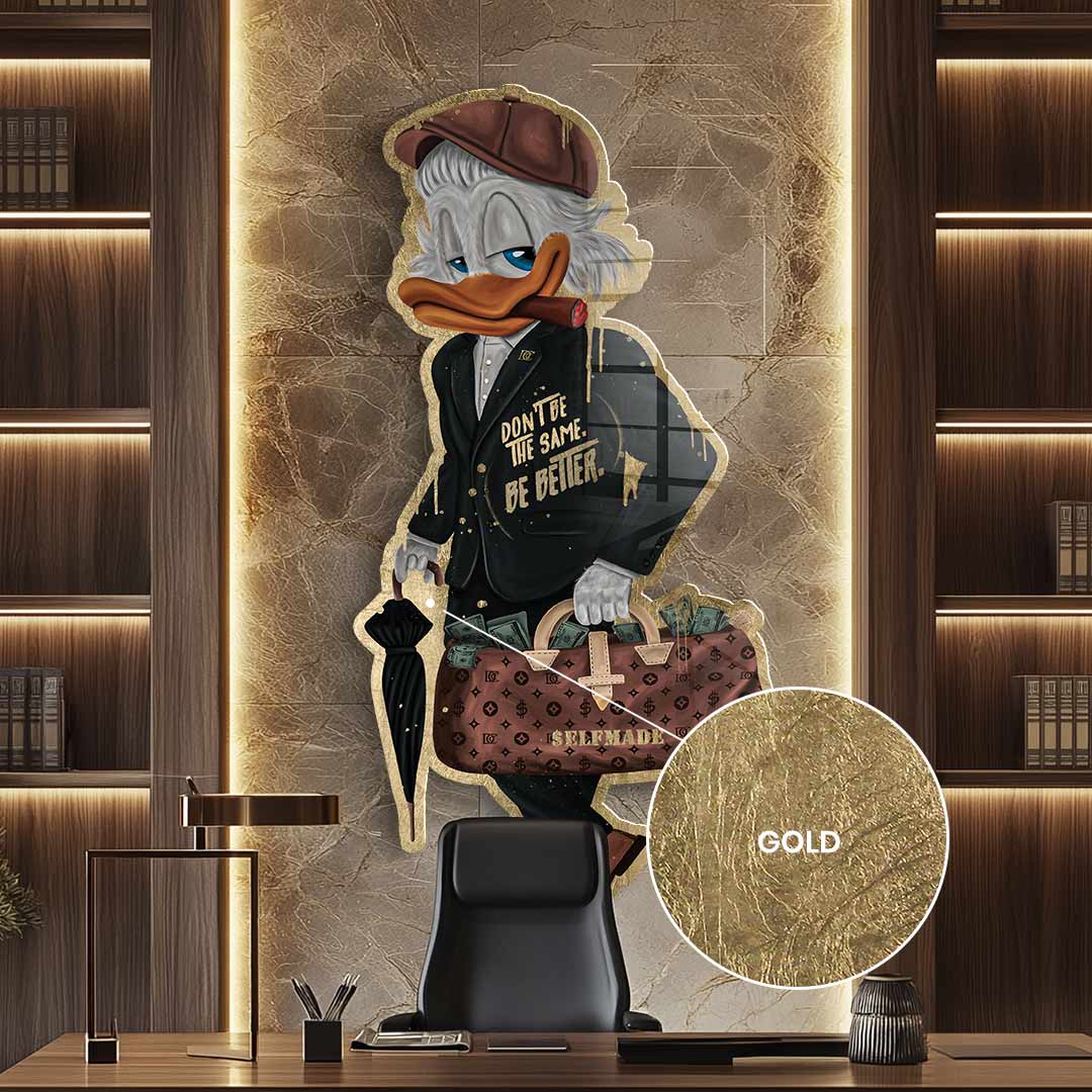 Wall sculpture $elfmade - gold leaf