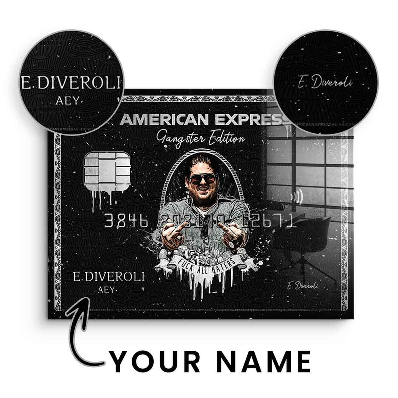 Personalisierbar - American Express Gangster Edition - Blattsilber