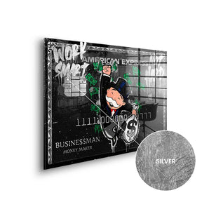 Work smart not hard - silver leaf