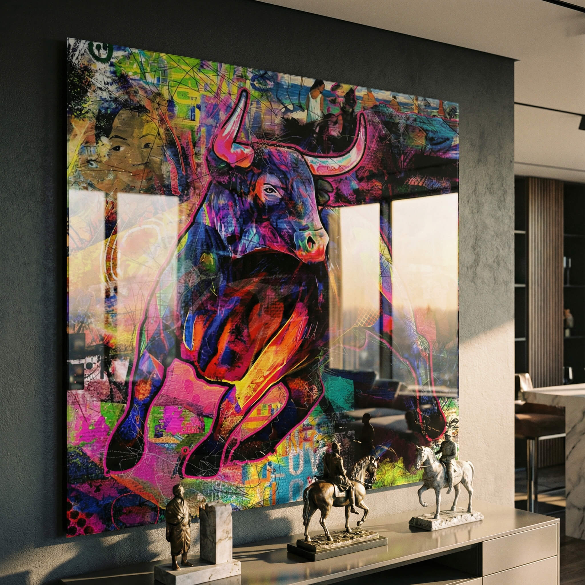 Bull - Acrylic glass