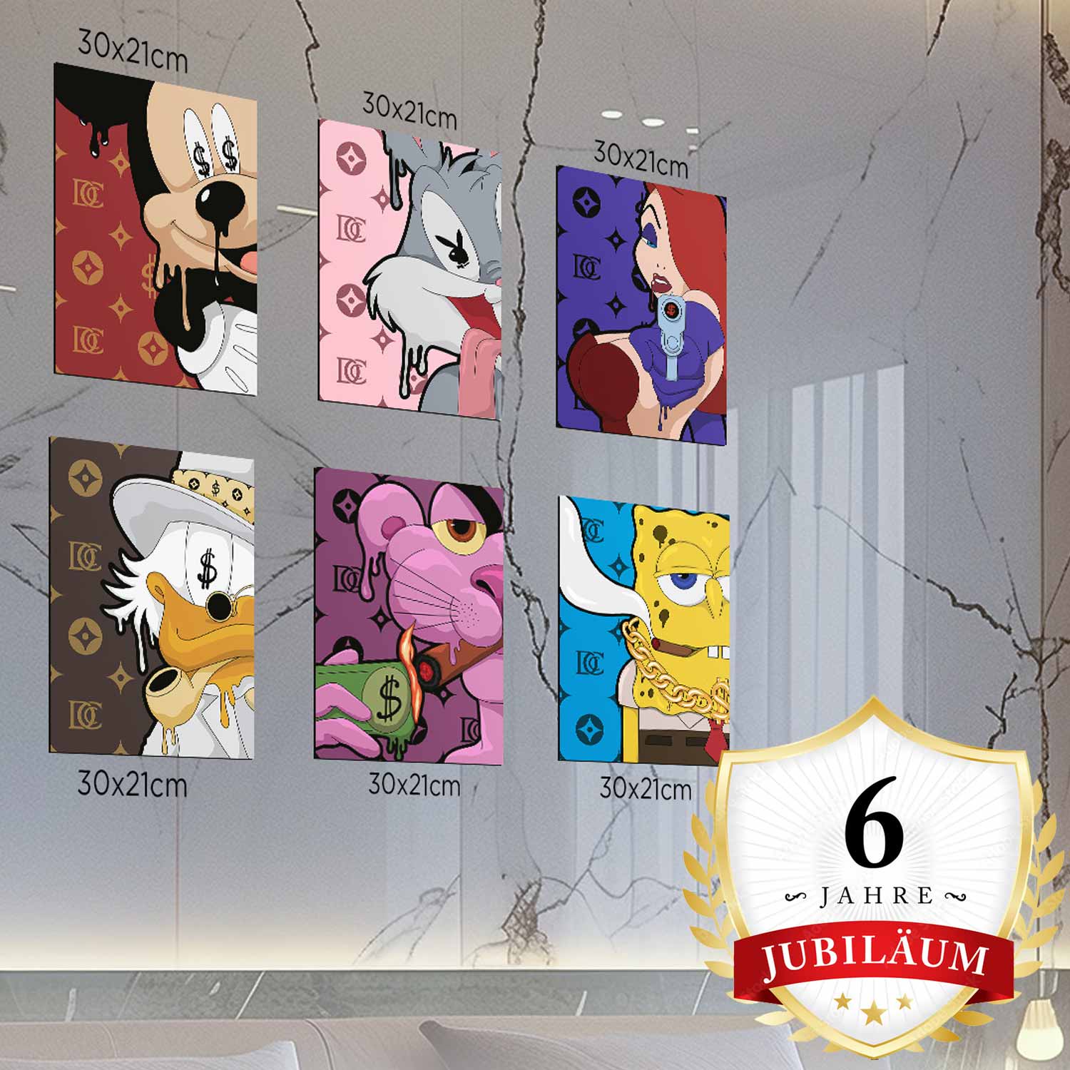 3/6 x A4 poster - 66% OFF - 6 years anniversary promotion