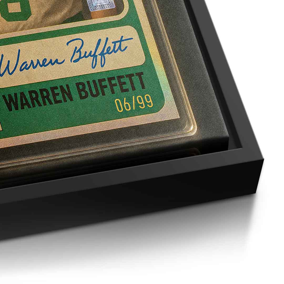DOTCOMCANVAS Warren Buffett Basketball Card Leinwand - 1