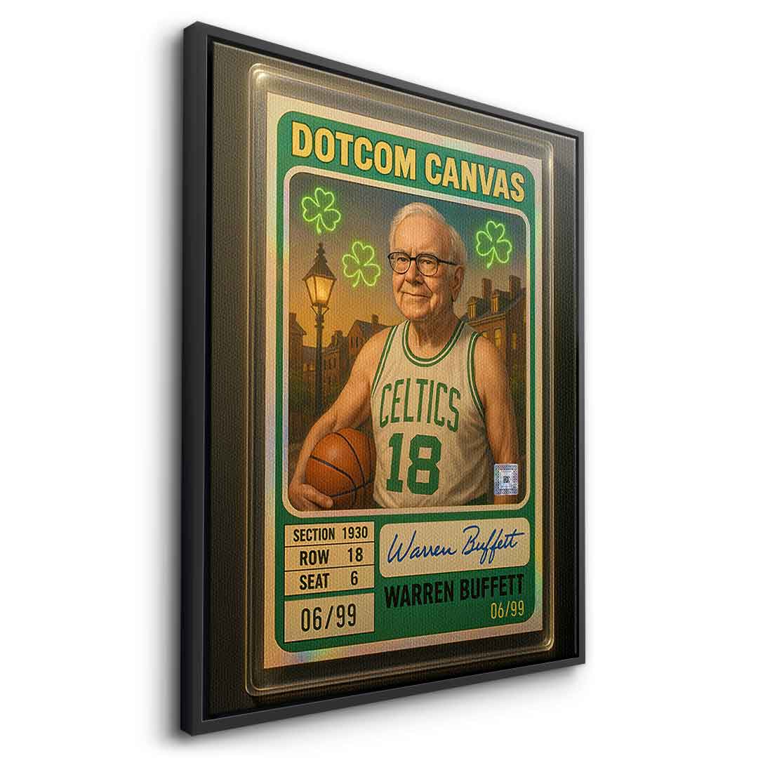 DOTCOMCANVAS Warren Buffett Basketball Card Leinwand - 11