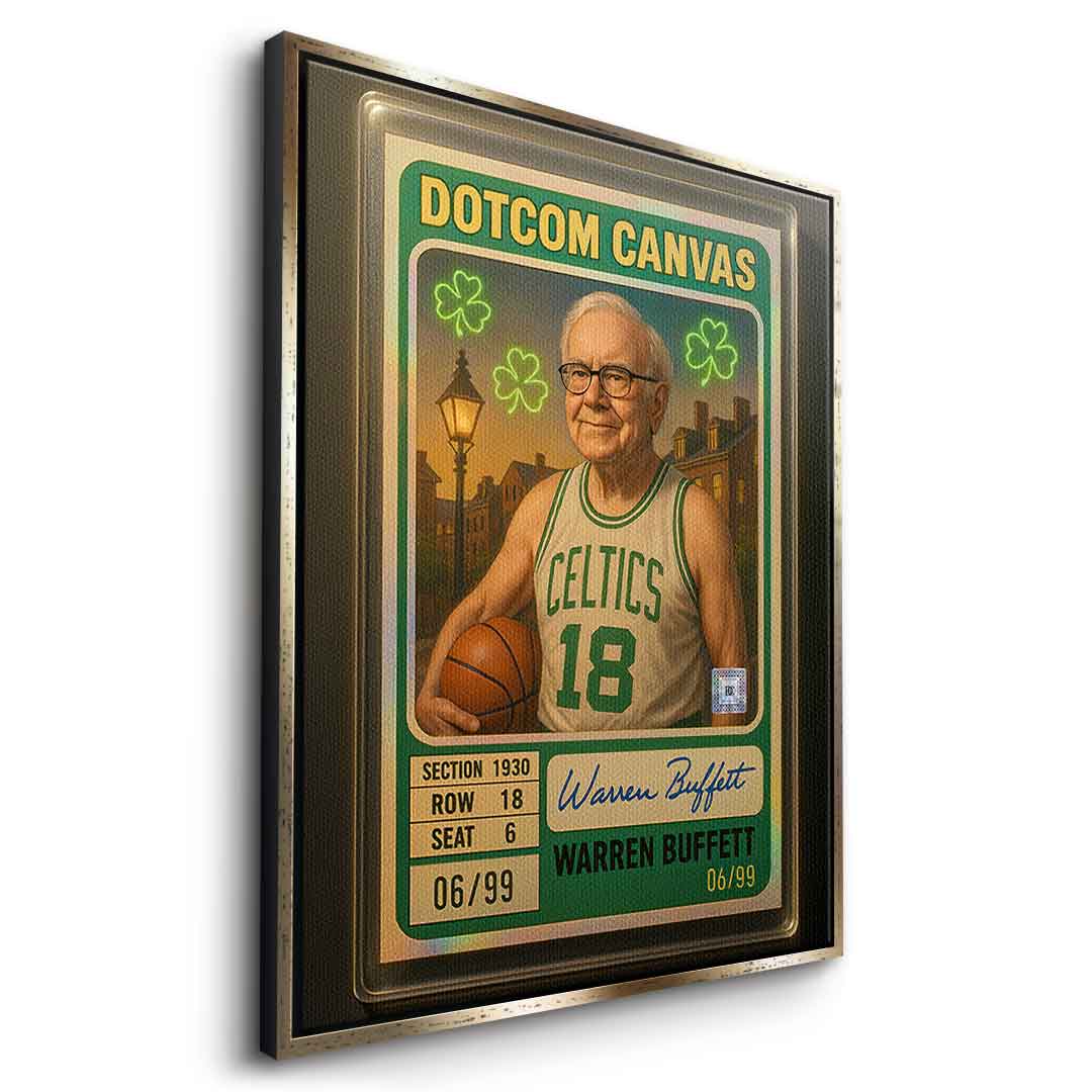 DOTCOMCANVAS Warren Buffett Basketball Card Leinwand - 14