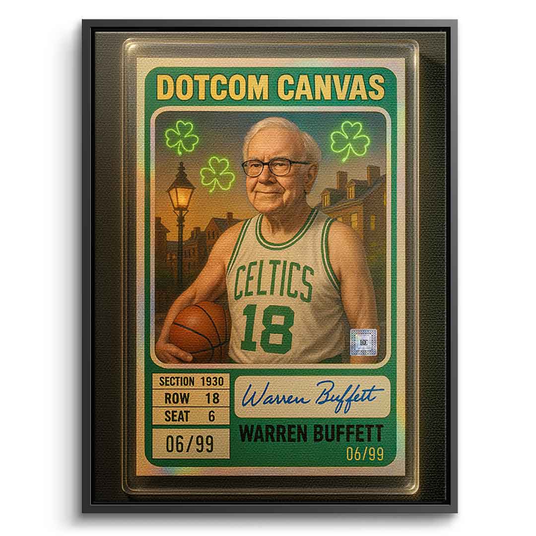 DOTCOMCANVAS Warren Buffett Basketball Card Leinwand - 6