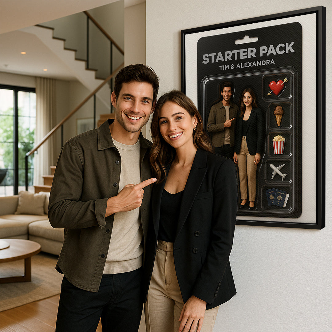 Viral Starter Pack Wandbild - Personalisierbar - Acrylglas