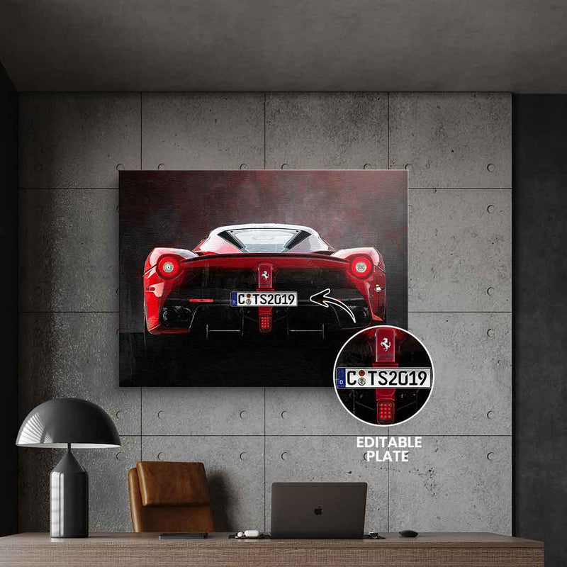 Ferrari Backside - personalisierbar