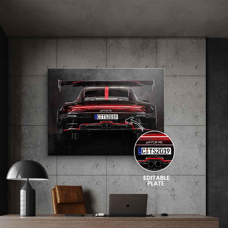 Porsche Backside - Personalisierbar
