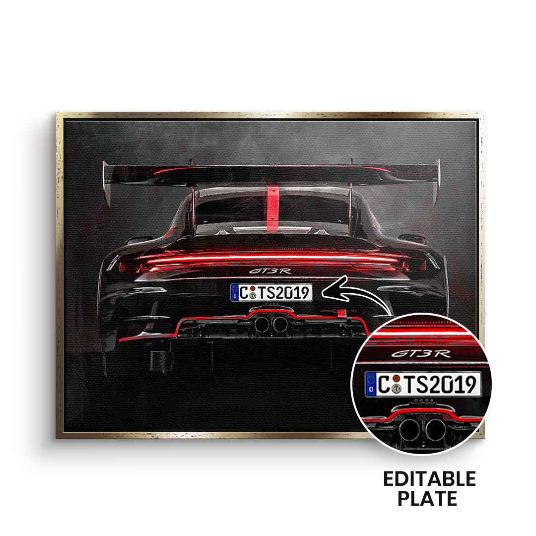 Porsche Backside - personalisierbar