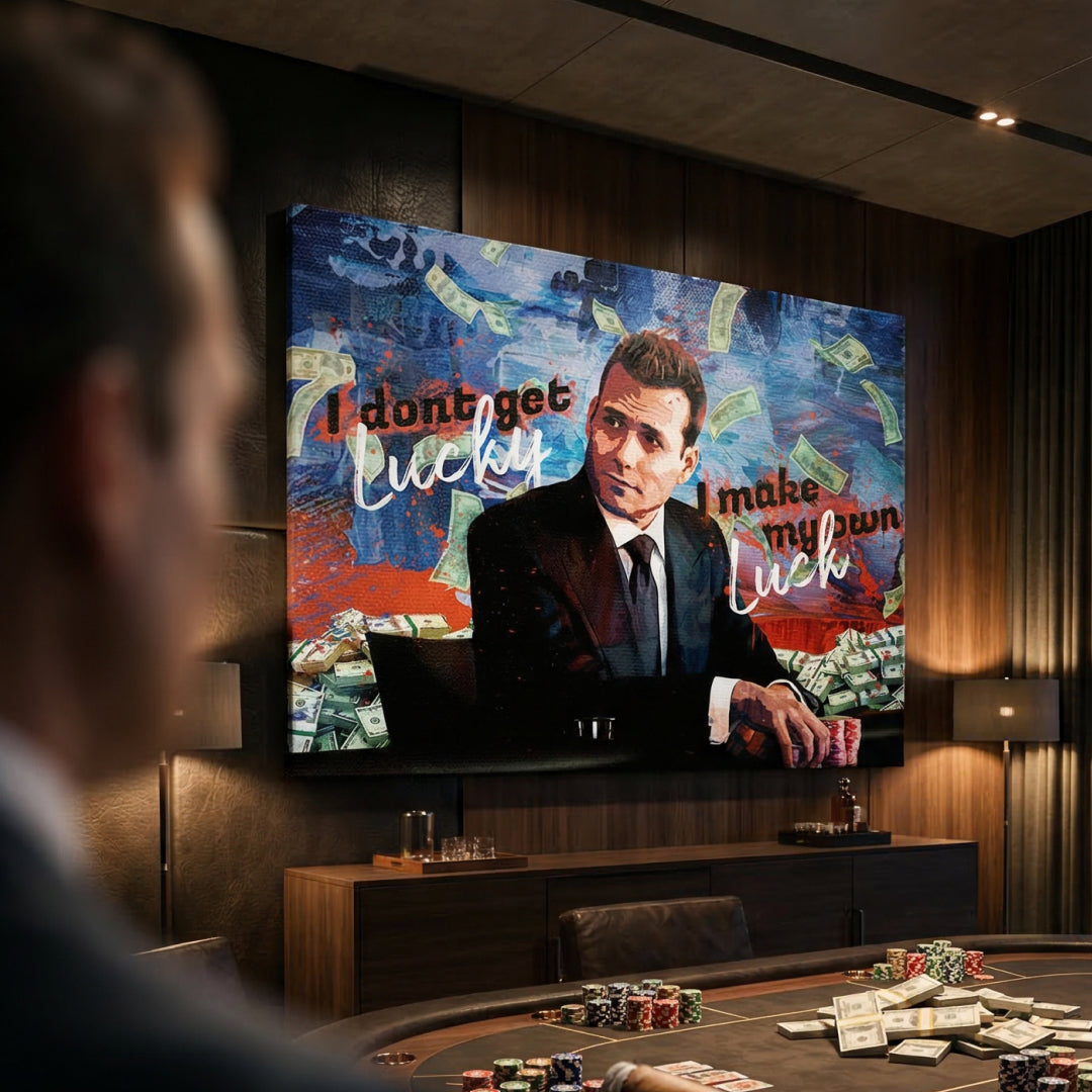 I DONT GET LUCKY, I MAKE MY OWN LUCK