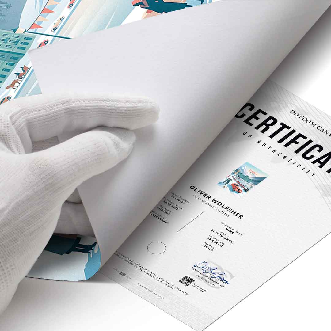 Saint Moritz Poster Zertifikat