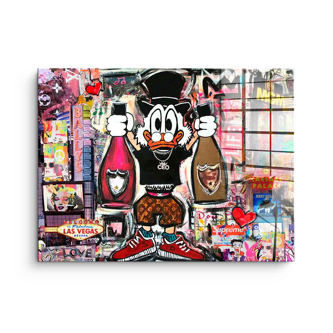 Dagobert in Las Vegas - Acrylglas