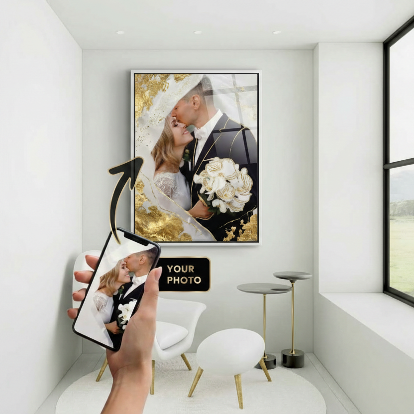 Dein eigenes Foto - Blattgold