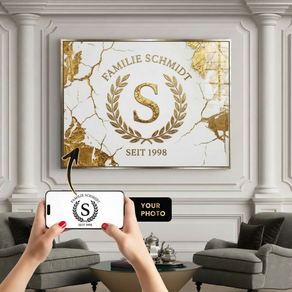 Dein eigenes Foto - Blattgold