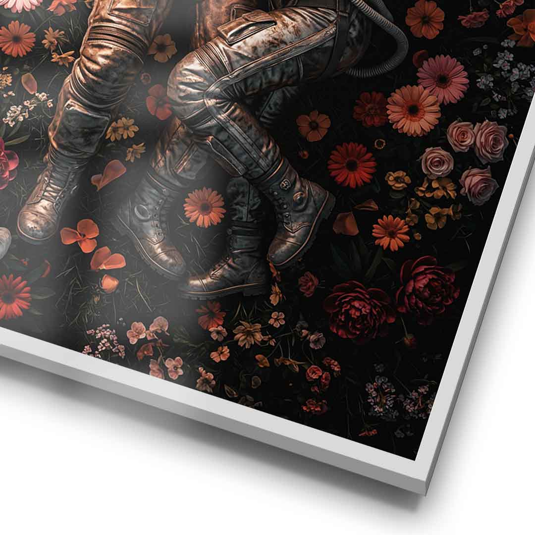 DOTCOMCANVAS® Eternal Love of Astronauts Poster – Frame Detail