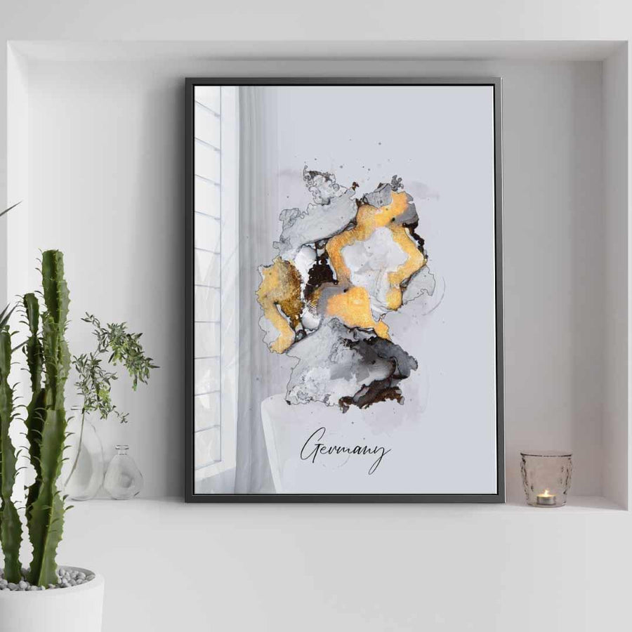 Abstrakte Länder – Niemcy – Akryl