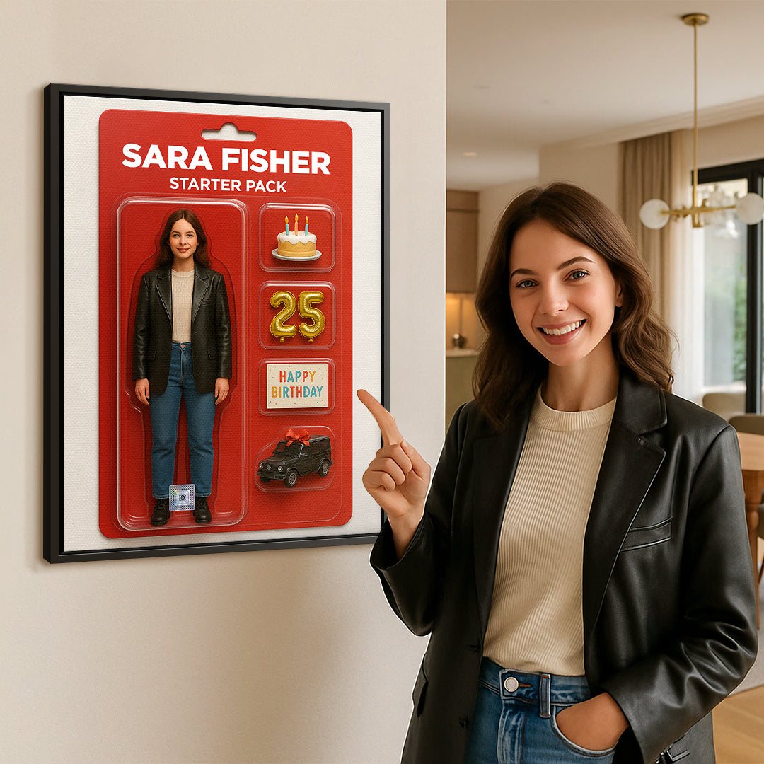 Viral Starter Pack Wall Art - Customizable - Canvas