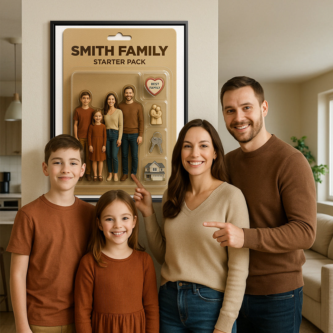 Viral Starter Pack Wall Art - Customizable - Canvas