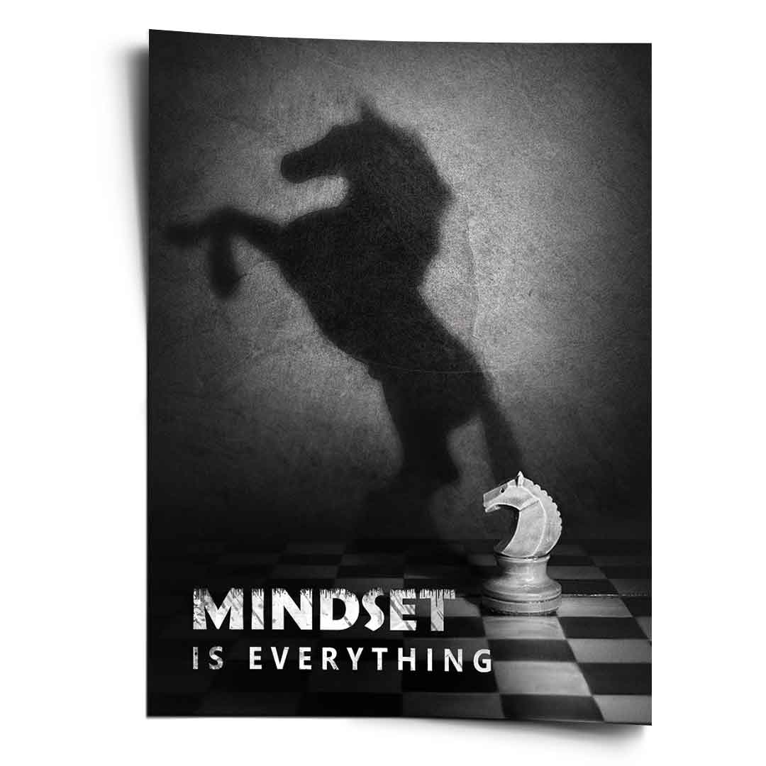 Mindset is everything #Schach - Poster