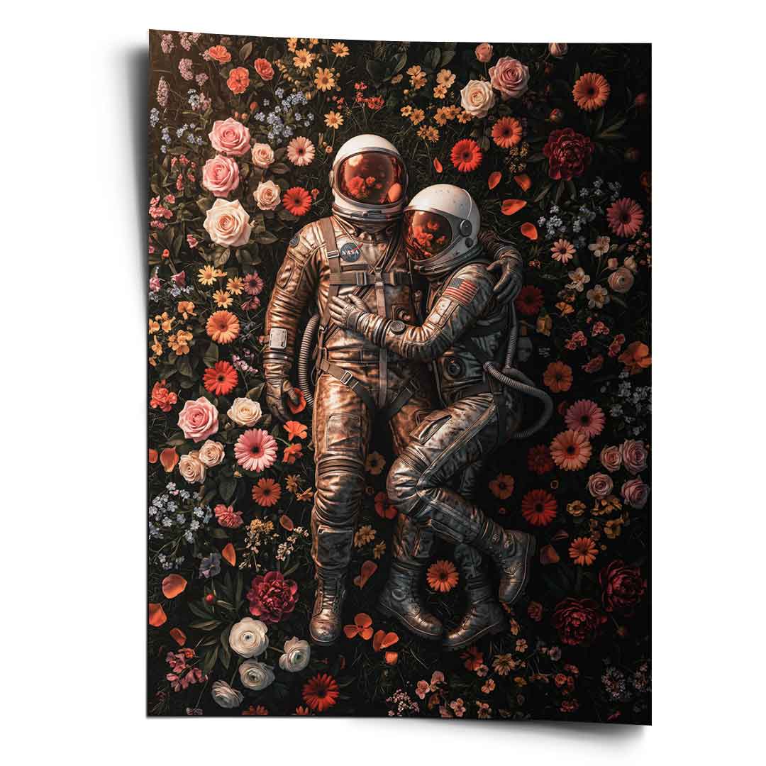 DOTCOMCANVAS® Eternal Love of Astronauts Poster – Front