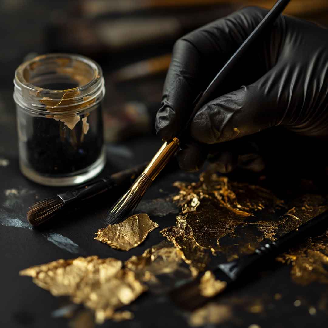 Goldrush Bitcoin - gold leaf