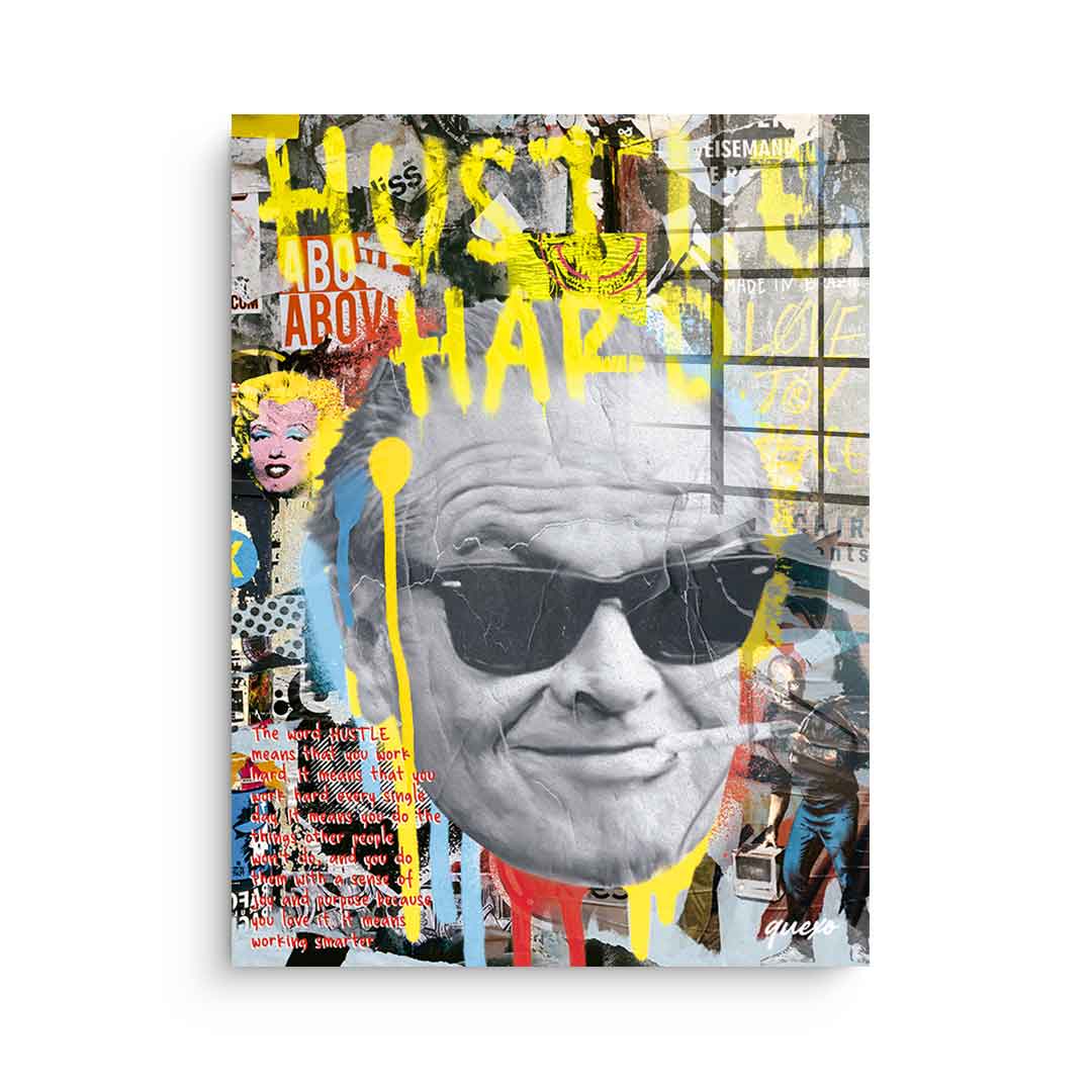 Hustle Hard - Acrylic glass