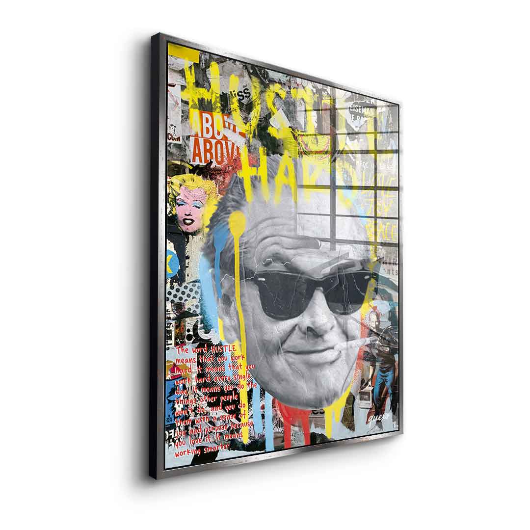 Hustle Hard - Acrylic glass