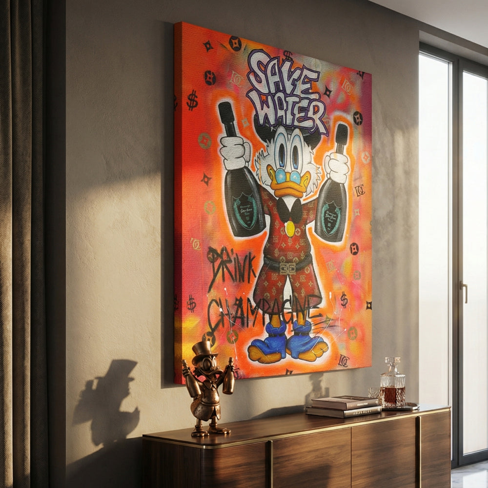 Save Water Leinwandbild – Ansicht 3
