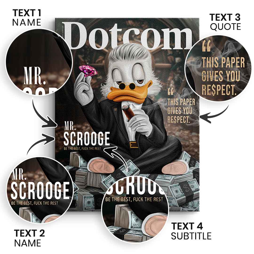 Personalizable Mr. RE$PECT - Canvas