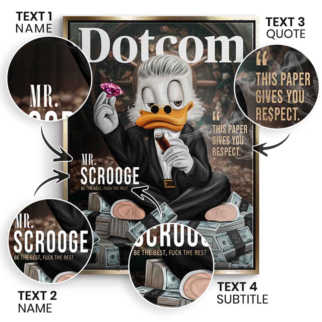 Personalizable Mr. RE$PECT - Canvas