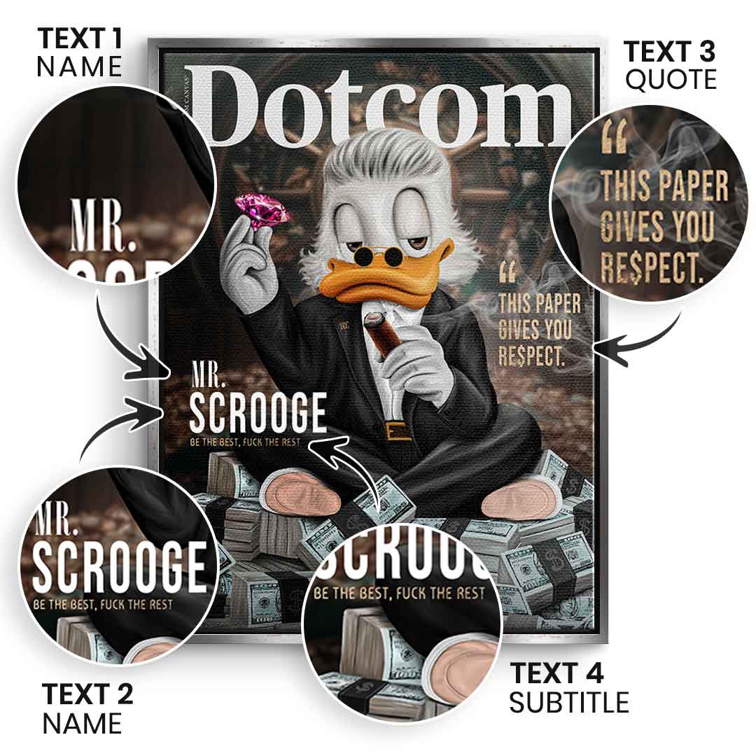 Personalizable Mr. RE$PECT - Canvas