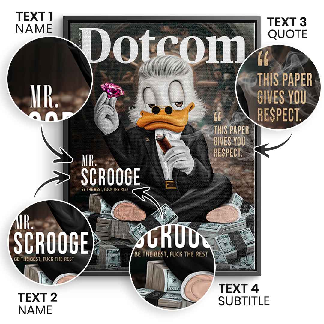 Personalizable Mr. RE$PECT - Canvas