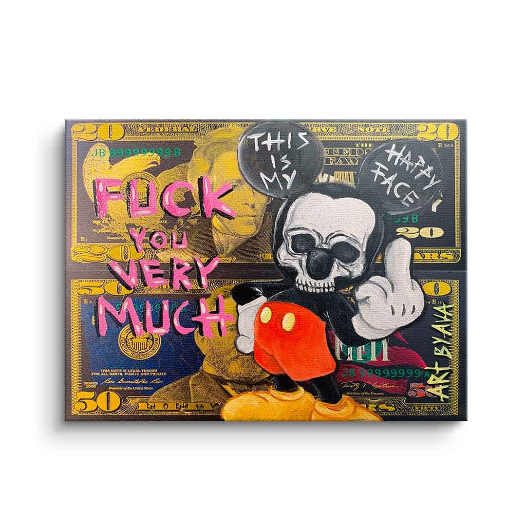 Badass cartoon mouse