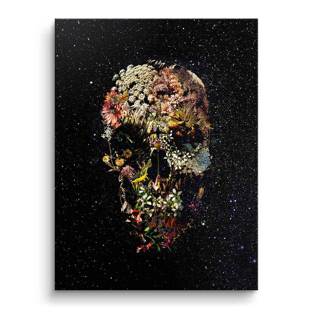 Black Flower Skull