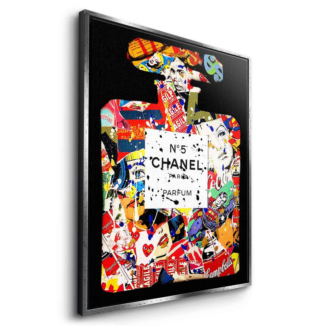 Canvas print Chanel N°5 Perfume Pop Art portrait wall art
