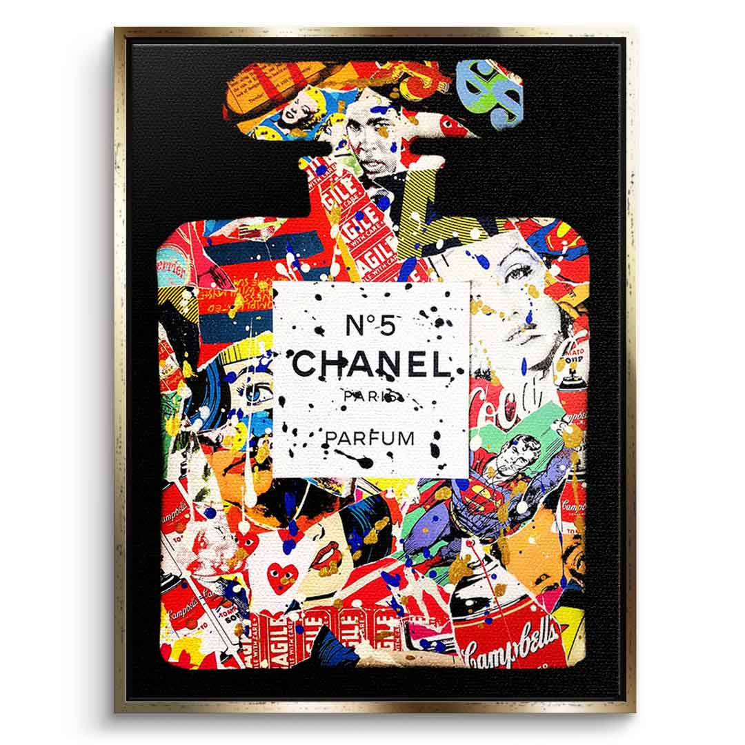 Canvas Art Chanel N°5 Parfum Pop Art portrait Wall Art